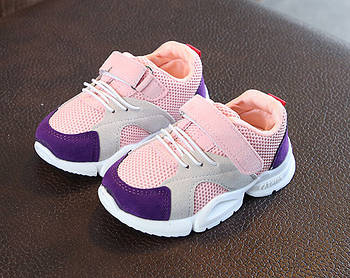 Кросівки дитячі Fashion рожеві з фіолетовими вставками, розмір 29