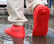 Дощовик чохол для взуття 11642 S 28-32 р червоний, фото 2