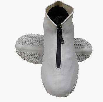 Дощовик чохол з блискавкою для взуття 11663 M 33-38 р світло-сірий