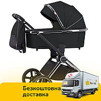 Універсальна коляска 3 в 1 CARRELLO Ultimo CRL-6512 Sable Black Чорна