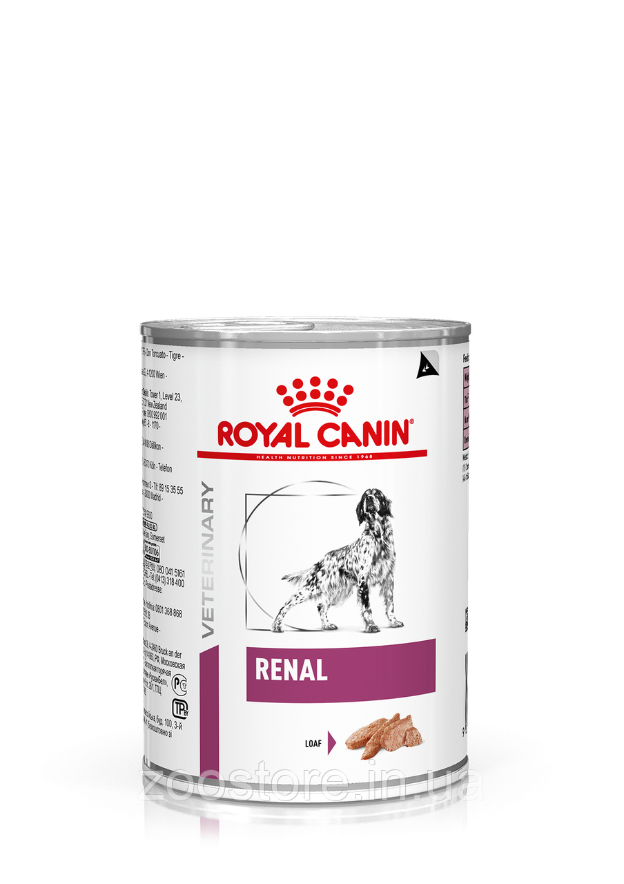 Корм вологий Royal Canin для собак при захворюваннях нирок Renal Canine 410 g
