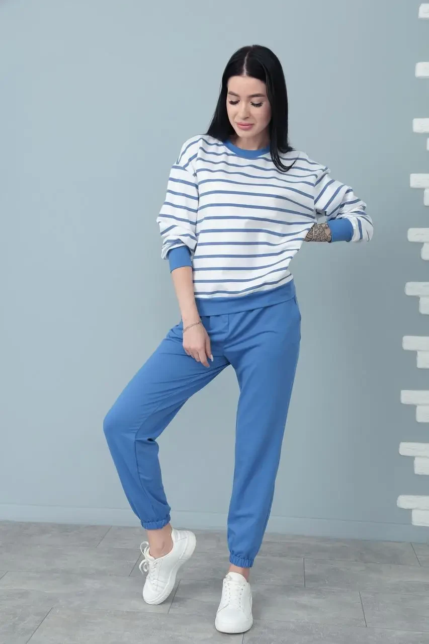 Спортивний демісезонний костюм із двонитки у кольорах, фото 1