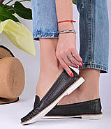 Мокасини туфлі жіночі сірі Т1348, фото 2