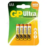 Батарейка GP Ultra Alkaline AAА (LR3) 1,5V мизинчиковая (бл-4 шт)