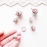 Мініатюра набір керамічного посуду Зелений горошок, фото 2