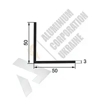 Алюминиевый уголок 50х50х3 мм - анодированный (16-0252)