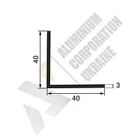 Алюминиевый уголок 40х40х3 мм - анодированный (16-0217)