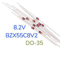 Стабилитрон 8.2V 0.5W BZX55C8V2, корпус DO-35