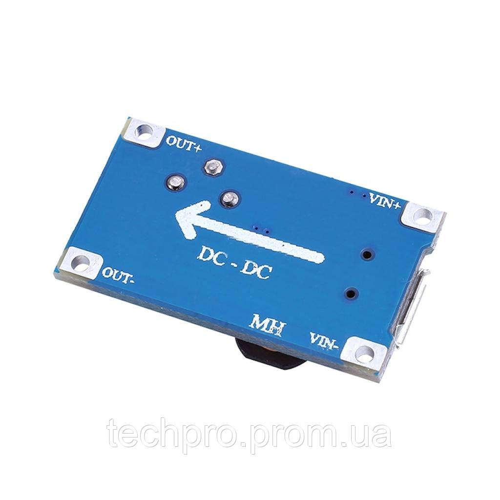 Повышающий преобразователь MT3608 DC-DC с micro-USB 2В - 24В 2A - фото 3 - id-p1891173463