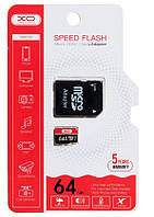 Карта памяти MicroSDHC 64gb Class 10 XO + SD-адаптер