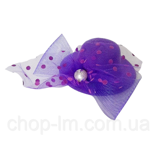 Капелюх вечірній "Перлина" (фіолетовий, бузковий)