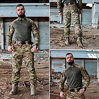 Форма Shark 7 (Сорочка Ubacs + Штани тактичні 7 кишень Grifon) мультикам ріп-стоп (вафелька) Shark