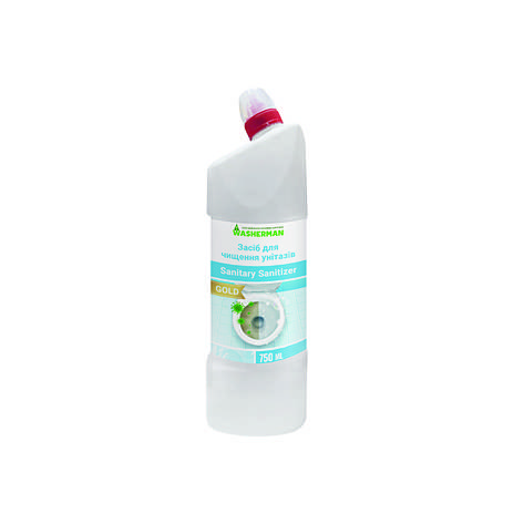 Засіб для чищення унітазів Sanitary Sanitizer Gold, туалетний каченя 750 мл, фото 1