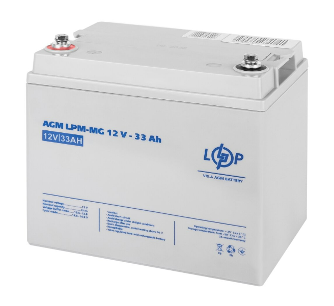 Комплект резервного питания ИБП 12V LPA-W-PSW-500VA(350Вт) + LPM-MG 12V - 33 Ah - фото 3 - id-p1891178428