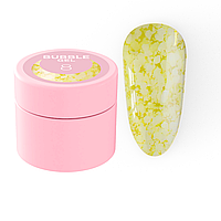 Гель для дизайна Luna Bubble Gel 08 з різнокольоровим глітером різної форми і розміру. 5 мл