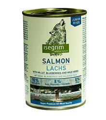 Консерви Isegrim Junior River Salmon (для цуценят з лососем, пшоном, чорницею і дикими травами) 400г