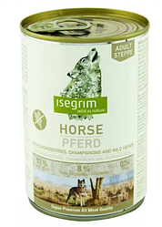 Консерви Isegrim Adult Horse (для собак з кониною, горобиною, грибами та травами) 400г