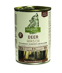 Консерви Isegrim Adult Deer (для собак з олениною, топінамбуром, брусницею та травами) 400г