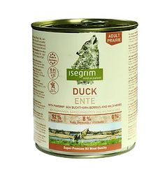 Консерви Isegrim Adult Duck (для собак з качкою, пастернаком, обліпихою та травами) 800г