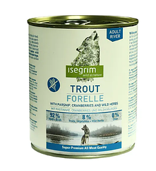 Консерви Isegrim Adult Trout (для собак з форелллю, пастернаком, журавлиною і травами) 800г