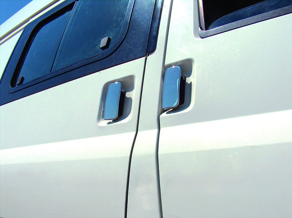 Накладки на ручки (нерж) 4 двери, OmsaLine - Итальянская нержавейка для Ford Transit 2000-2014 гг - фото 2 - id-p1891190427
