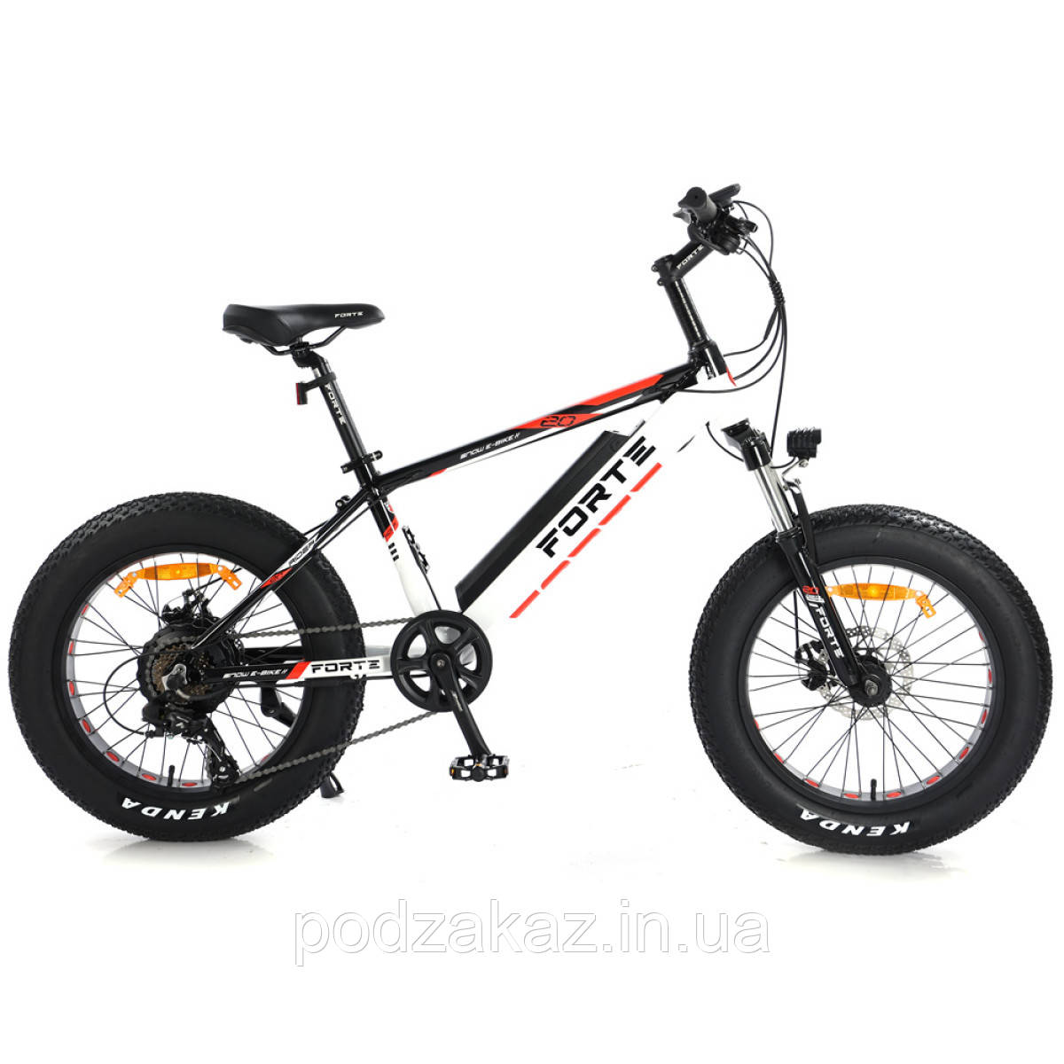 Електровелосипед Forte Rider 14"/20" 350 Вт червоний HLZ, фото 1