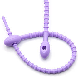 Стяжка силіконова Пуголовок 20 см Фіолетовий