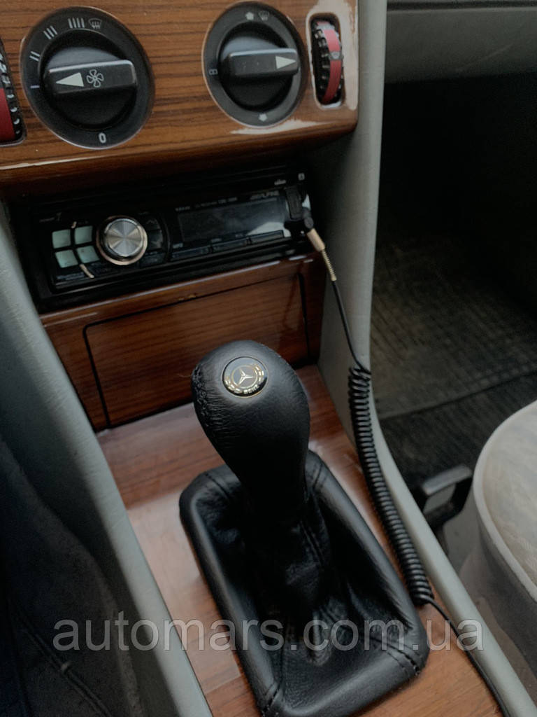 Чохол з ручкою КПП шкіра для Mercedes E-сlass W124 1984-1997 рр, фото 1
