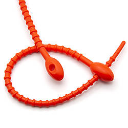 Стяжка силіконова Пуголовок 20 см Червоний