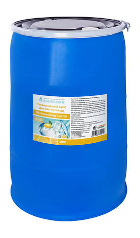 Універсальний миючий засіб для посуду Лимон Dishwashing Lemon Gold 200 л, фото 1