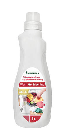 Пральний гель автомат з профілактикою накипу Wash Gel machine Gold, 1 л, фото 1