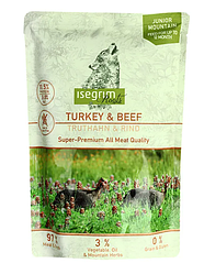 Вологий корм Isegrim Junior Turkey&Beef (для цуценят, монопротеїновий з індичкою та яловичиною) 410г