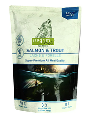 Вологий корм Isegrim Salmon & Trout (для собак, монопротеїновий з лососем, фореллю та топінам.) 410г