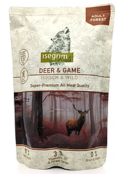 Вологий корм Isegrim Deer&Game (для собак, монопротеїновий з олениною, дичиною і коренем петр.) 410г