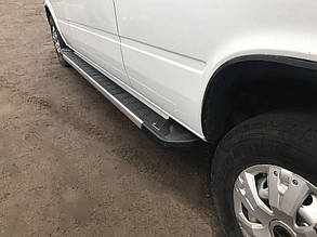 Бокові пороги RedLine V1 (2 шт., алюміній) Середня база для Volkswagen LT 1995-2006 рр