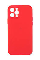 Чехол Full Silicone Camera на Apple iPhone 12 Pro Red