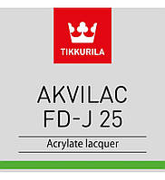 Tikkurila Akvilac FD-J 25 - акрилатный лак для дерева в столярном производстве (База TCW), 18 л