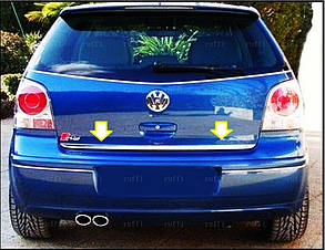 Кромка багажника 2005-2009 (нерж) для Volkswagen Polo рр