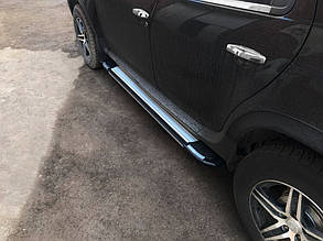 Бокові пороги Rainbow (2 шт., Алюміній) для Dacia Duster 2008-2018 рр