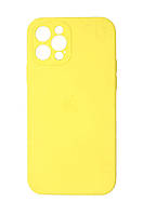 Чехол Full Silicone Camera на Apple iPhone 12 Pro Yellow