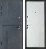 Входная дверь В-617 мод. 250/237 бетон антрацит / бетон снежный (квартирный тип)