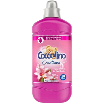 Кондиціонер для білизни Coccolino Sensitive Tiare Flower&Red Fruits, квітка тіари та червоні фрукти 1.45 л, 58 прань