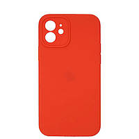 Чехол Full Silicone Camera для iPhone 12 Red (14)