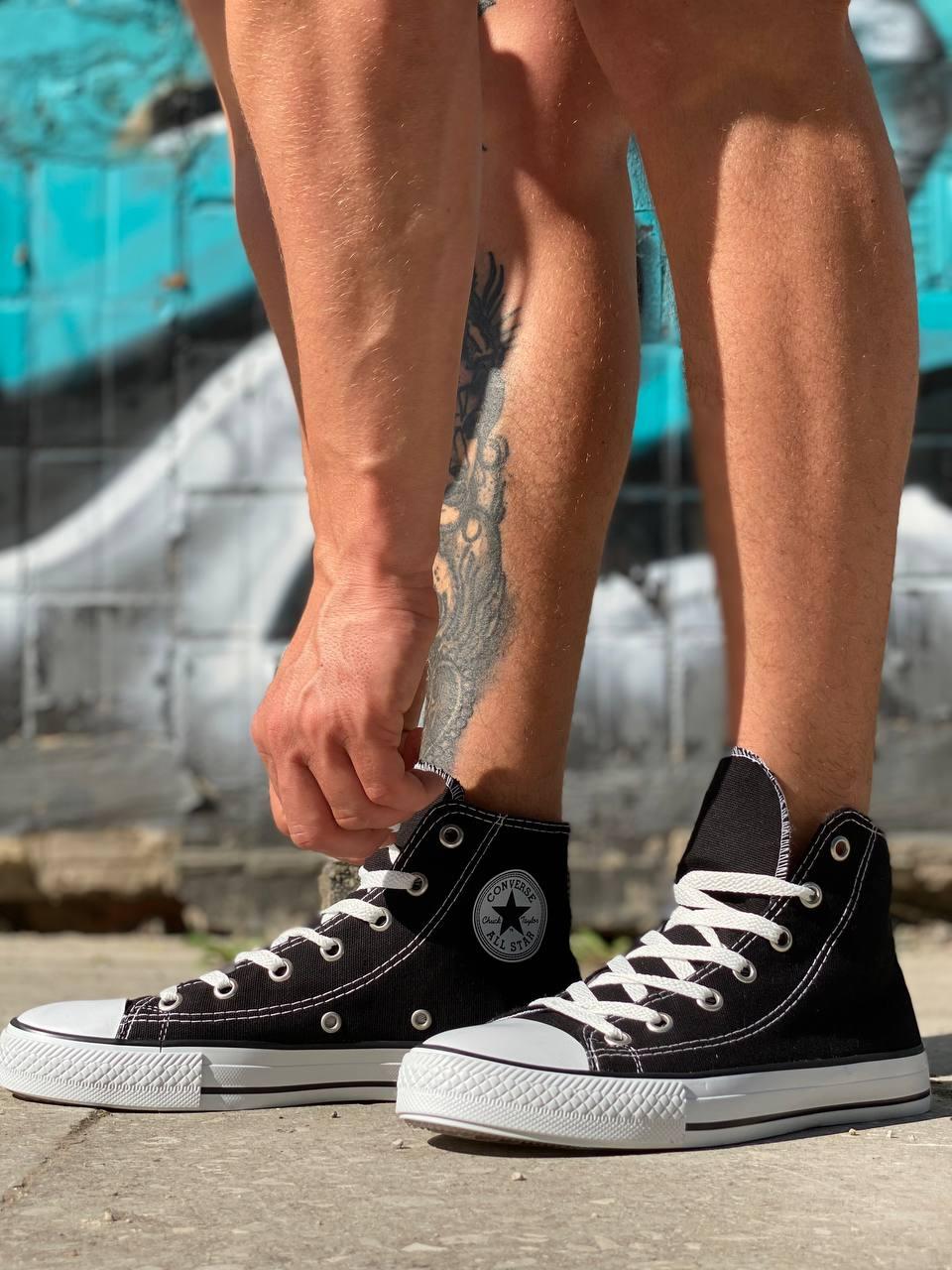 Converse black high top top all star