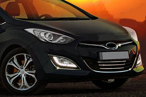 Накладки на нижню решітку і навколо STYLE (нерж) для Hyundai I-30 2012-2017 рр