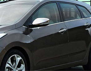 Молдинг бічних стекол (SW, нерж) для Hyundai I-30 2012-2017 рр