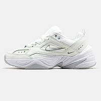 Білі з бежевим кросси унісекс Nike M2K White Biege. Стильне взуття жіноче і чоловіче Найк М2К., фото 4
