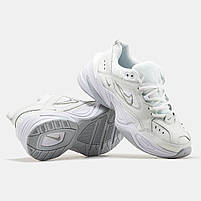 Білі з бежевим кросси унісекс Nike M2K White Biege. Стильне взуття жіноче і чоловіче Найк М2К., фото 7