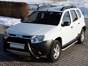 Бокові пороги BlackLine (2 шт, алюміній) для Dacia Duster 2008-2018 рр