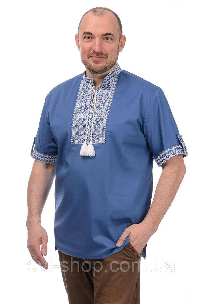 Чоловіча вишиванка з коротким рукавом